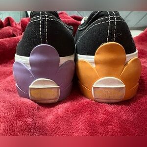 Vans Black Sneakers with Floral Accents